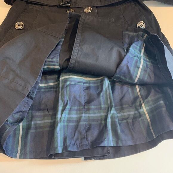 Scofield British Heritage Coat Women S Small Black Plaid Lined Belted Schoolgirl - Picture 11 of 16